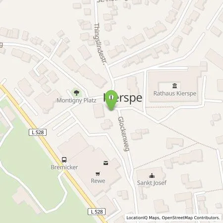 Standortübersicht der Tankstelle Mark-E Aktiengesellschaft in 58566 Kierspe