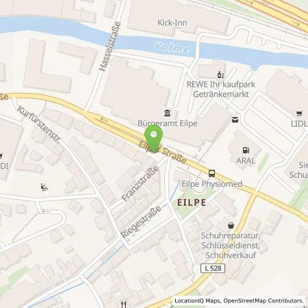 Standortübersicht der Tankstelle Mark-E Aktiengesellschaft in 58091 Hagen