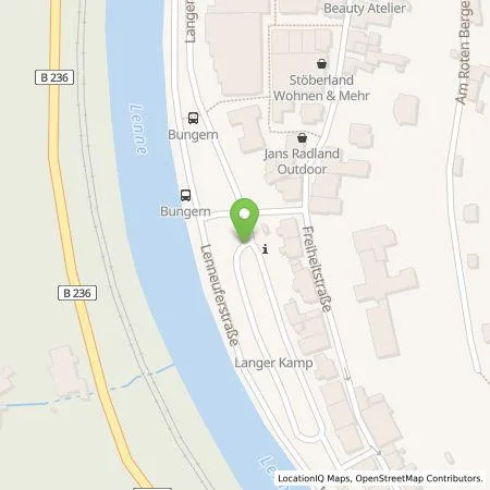 Standortübersicht der Tankstelle Mark-E Aktiengesellschaft in 58762 Altena