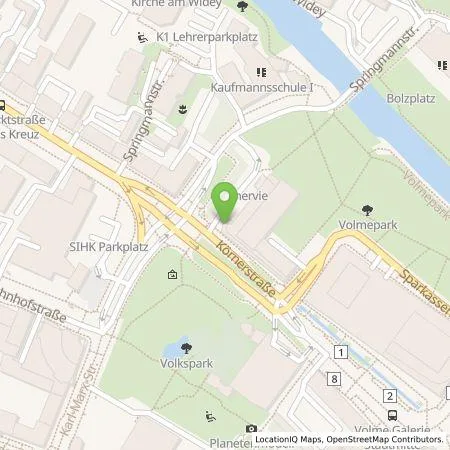 Standortübersicht der Tankstelle Mark-E Aktiengesellschaft in 58095 Hagen