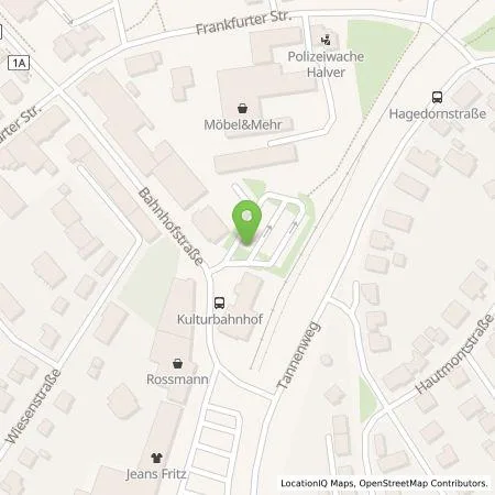 Standortübersicht der Tankstelle Mark-E Aktiengesellschaft in 58553 Halver