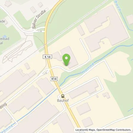 Standortübersicht der Tankstelle Mark-E Aktiengesellschaft in 58809 Neuenrade