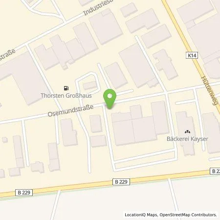 Standortübersicht der Tankstelle Mark-E Aktiengesellschaft in 58809 Neuenrade