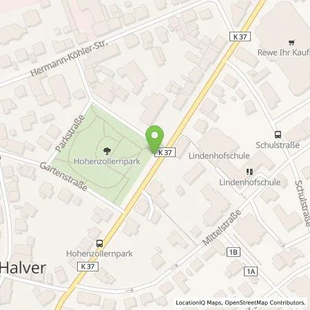 Standortübersicht der Tankstelle Mark-E Aktiengesellschaft in 58553 Halver