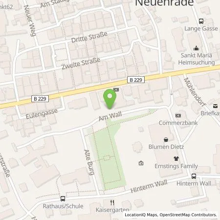 Standortübersicht der Tankstelle Mark-E Aktiengesellschaft in 58809 Neuenrade