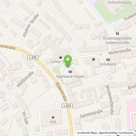 Standortübersicht der Tankstelle Mark-E Aktiengesellschaft in 58119 Hagen