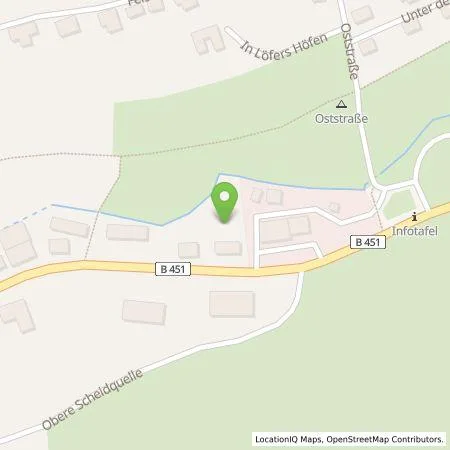 Standortübersicht der Tankstelle Städtische Werke AG in 37247 Großalmerode