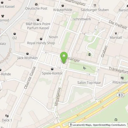 Standortübersicht der Tankstelle Städtische Werke AG in 34117 Kassel