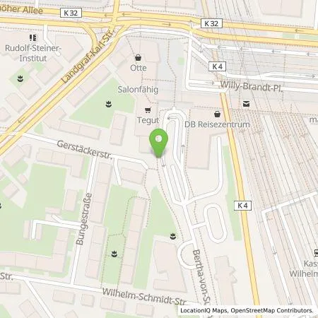 Standortübersicht der Tankstelle Städtische Werke AG in 34131 Kassel