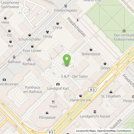 Standortübersicht der Tankstelle Städtische Werke AG in 34117 Kassel