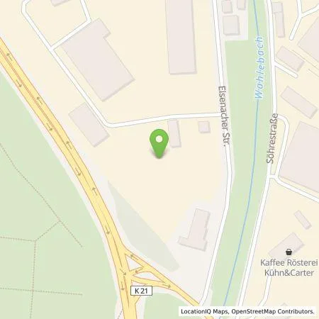 Standortübersicht der Tankstelle Städtische Werke AG in 34123 Kassel