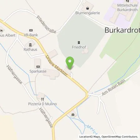 Standortübersicht der Tankstelle ÜZ Mainfranken eG in 97705 Burkardroth