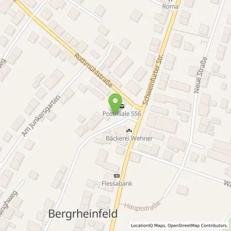 Standortübersicht der Tankstelle ÜZ Mainfranken eG in 97493 Bergrheinfeld