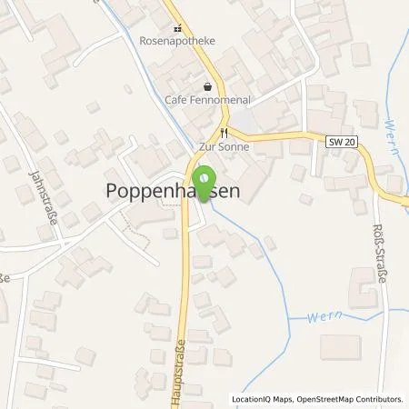 Standortübersicht der Tankstelle ÜZ Mainfranken eG in 97490 Poppenhausen