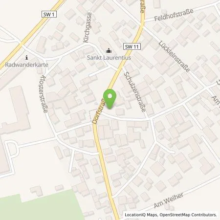 Standortübersicht der Tankstelle ÜZ Mainfranken eG in 97520 Röthlein