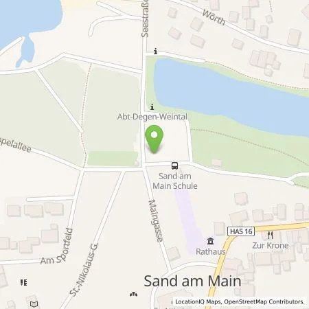 Standortübersicht der Tankstelle ÜZ Mainfranken eG in 97522 Sand am Main