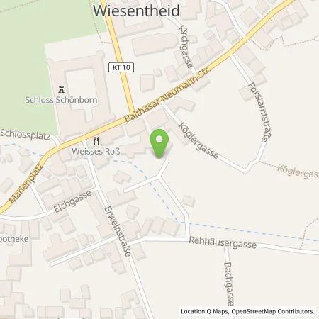 Standortübersicht der Tankstelle ÜZ Mainfranken eG in 97353 Wiesentheid