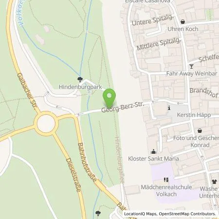 Standortübersicht der Tankstelle ÜZ Mainfranken eG in 97332 Volkach