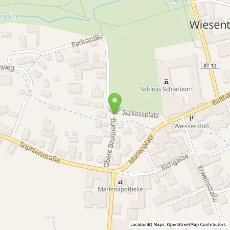 Standortübersicht der Tankstelle ÜZ Mainfranken eG in 97353 Wiesentheid