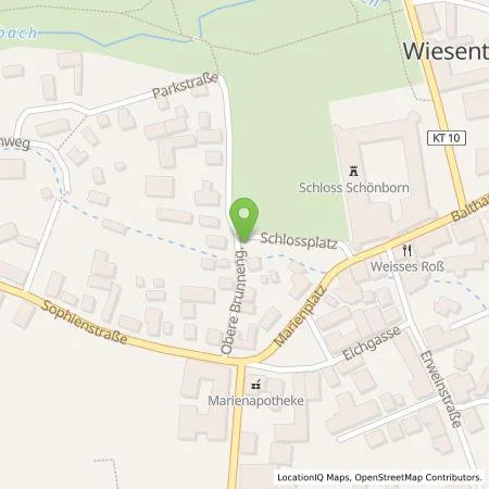 Standortübersicht der Tankstelle ÜZ Mainfranken eG in 97353 Wiesentheid