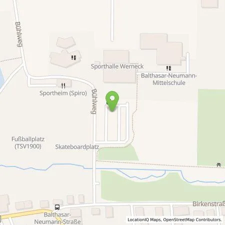 Standortübersicht der Tankstelle ÜZ Mainfranken eG in 97440 Werneck