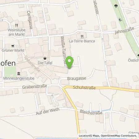 Standortübersicht der Tankstelle ÜZ Mainfranken eG in 97447 Gerolzhofen