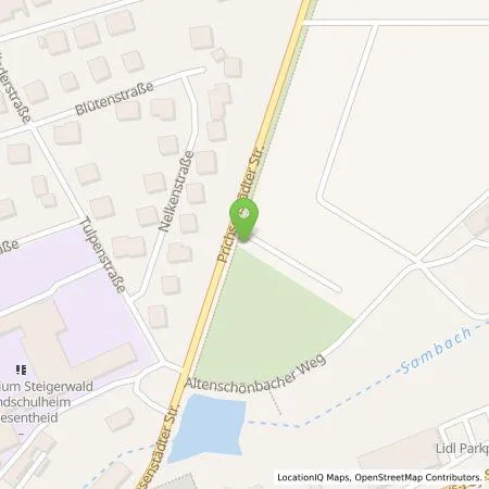 Standortübersicht der Tankstelle ÜZ Mainfranken eG in 97353 Wiesentheid