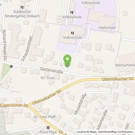 Standortübersicht der Tankstelle ÜZ Mainfranken eG in 97332 Volkach