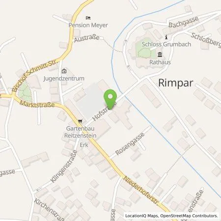 Standortübersicht der Tankstelle Stadtwerke Würzburg AG in 97222 Rimpar