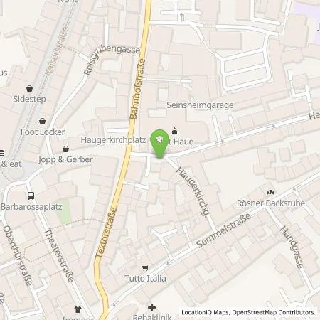 Standortübersicht der Tankstelle Stadtwerke Würzburg AG in 97070 Würzburg