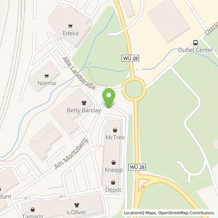 Standortübersicht der Tankstelle Stadtwerke Würzburg AG in 97228 Rottendorf