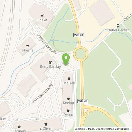 Standortübersicht der Tankstelle Stadtwerke Würzburg AG in 97228 Rottendorf