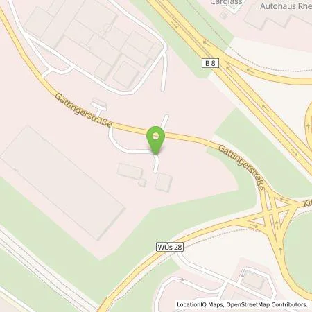 Standortübersicht der Tankstelle Stadtwerke Würzburg AG in 97074 Würzburg