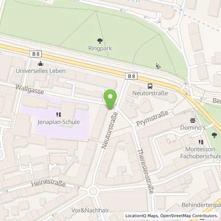 Standortübersicht der Tankstelle Stadtwerke Würzburg AG in 97070 Würzburg