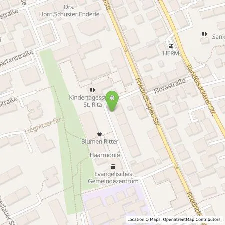 Standortübersicht der Tankstelle Stadtwerke Würzburg AG in 97072 Würzburg