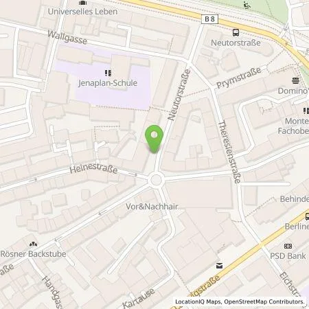 Standortübersicht der Tankstelle Stadtwerke Würzburg AG in 97070 Würzburg