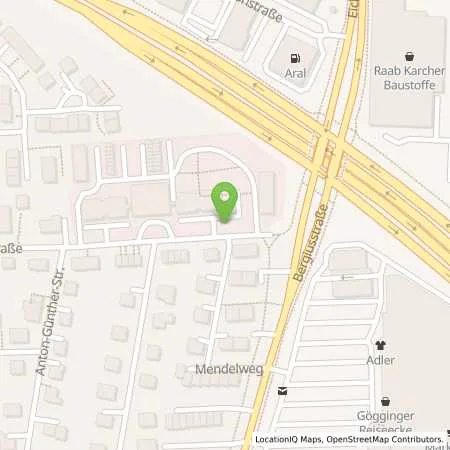 Standortübersicht der Tankstelle erdgas schwaben gmbh in 86199 Augsburg