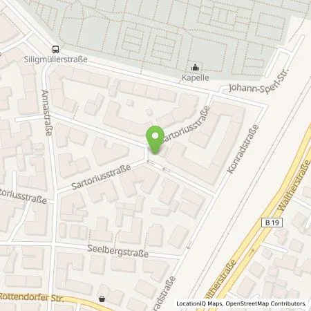 Standortübersicht der Tankstelle Stadtwerke Würzburg AG in 97072 Würzburg