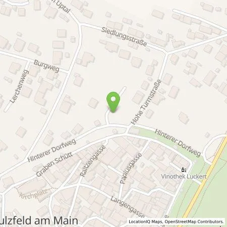 Standortübersicht der Tankstelle Stadtwerke Würzburg AG in 97320 Sulzfeld am Main