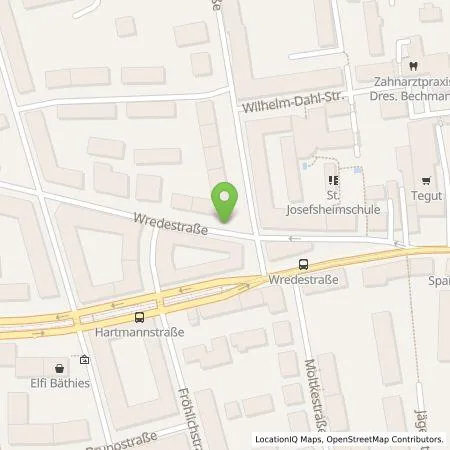 Standortübersicht der Tankstelle Stadtwerke Würzburg AG in 97082 Würzburg