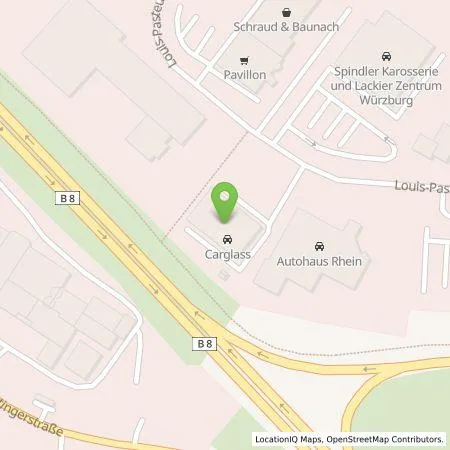 Standortübersicht der Tankstelle Stadtwerke Würzburg AG in 97076 Würzburg