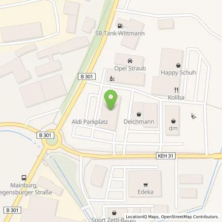 Standortübersicht der Tankstelle ALDI SÜD Immobilienverwaltungs-GmbH & Co. oHG in 84048 Mainburg