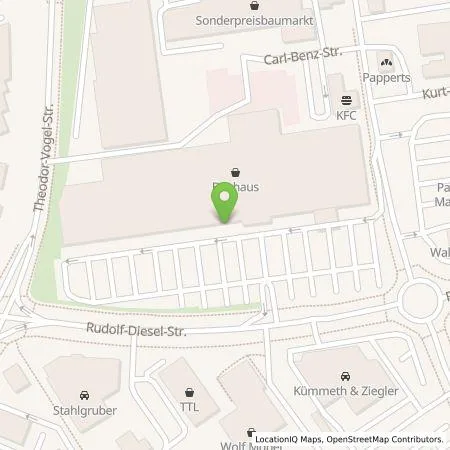 Standortübersicht der Tankstelle EnBW mobility+ AG und Co.KG in 97424 Schweinfurt