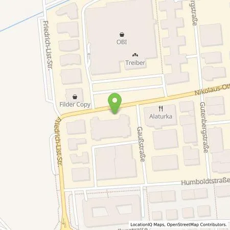 Standortübersicht der Tankstelle GP Joule Connect GmbH in 70771 Leinfelden-Echterdingen