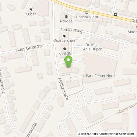 Standortübersicht der Tankstelle GEWOBA Nord Baugenossenschaft eG in 24837 Schleswig