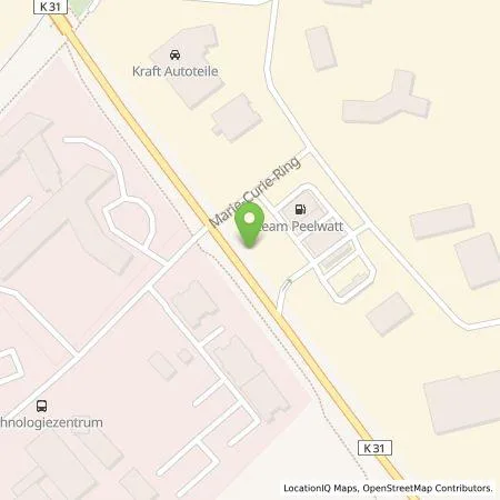 Standortübersicht der Tankstelle team energie GmbH & Co. KG in 24941 Flensburg