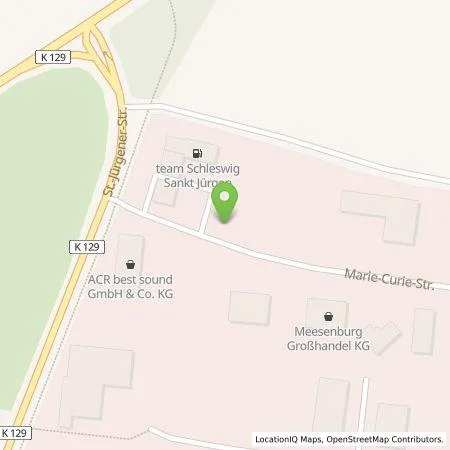 Standortübersicht der Tankstelle team energie GmbH & Co. KG in 24837 Schleswig