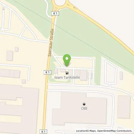 Standortübersicht der Tankstelle team energie GmbH & Co. KG in 29439 Lüchow