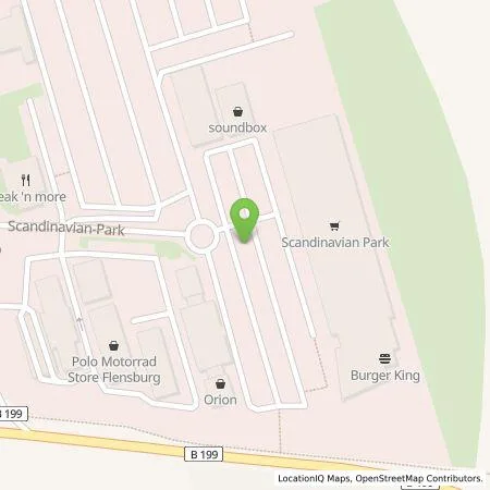 Standortübersicht der Tankstelle team energie GmbH & Co. KG in 24983 Handewitt