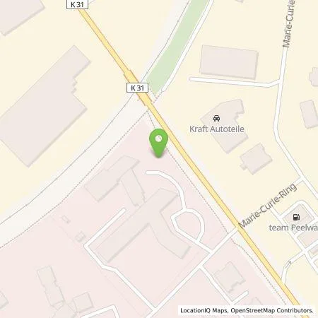 Standortübersicht der Tankstelle team energie GmbH & Co. KG in 24941 Flensburg